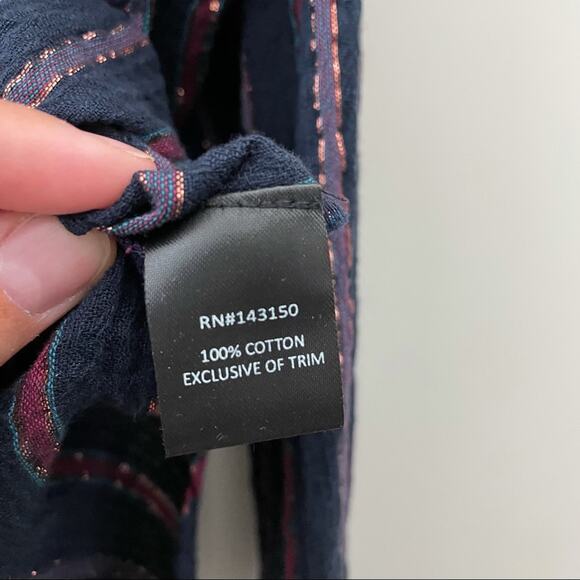 Vacate the Label Striped Surplice Button Down M - Picture 12 of 15